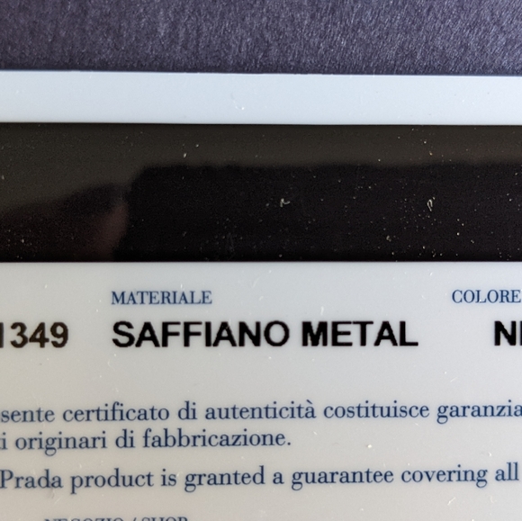 BEAUTIFUL, PRADA, large, Portaf Saffiano, metal Nero wallet - Picture 6 of 11